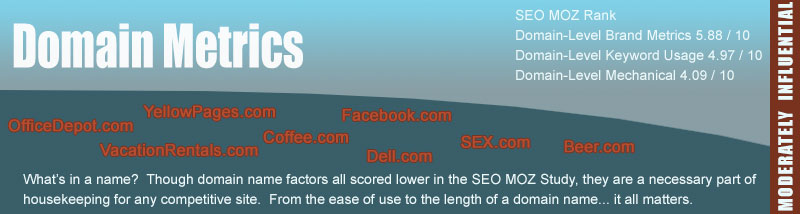 Domain Metrics for SEO