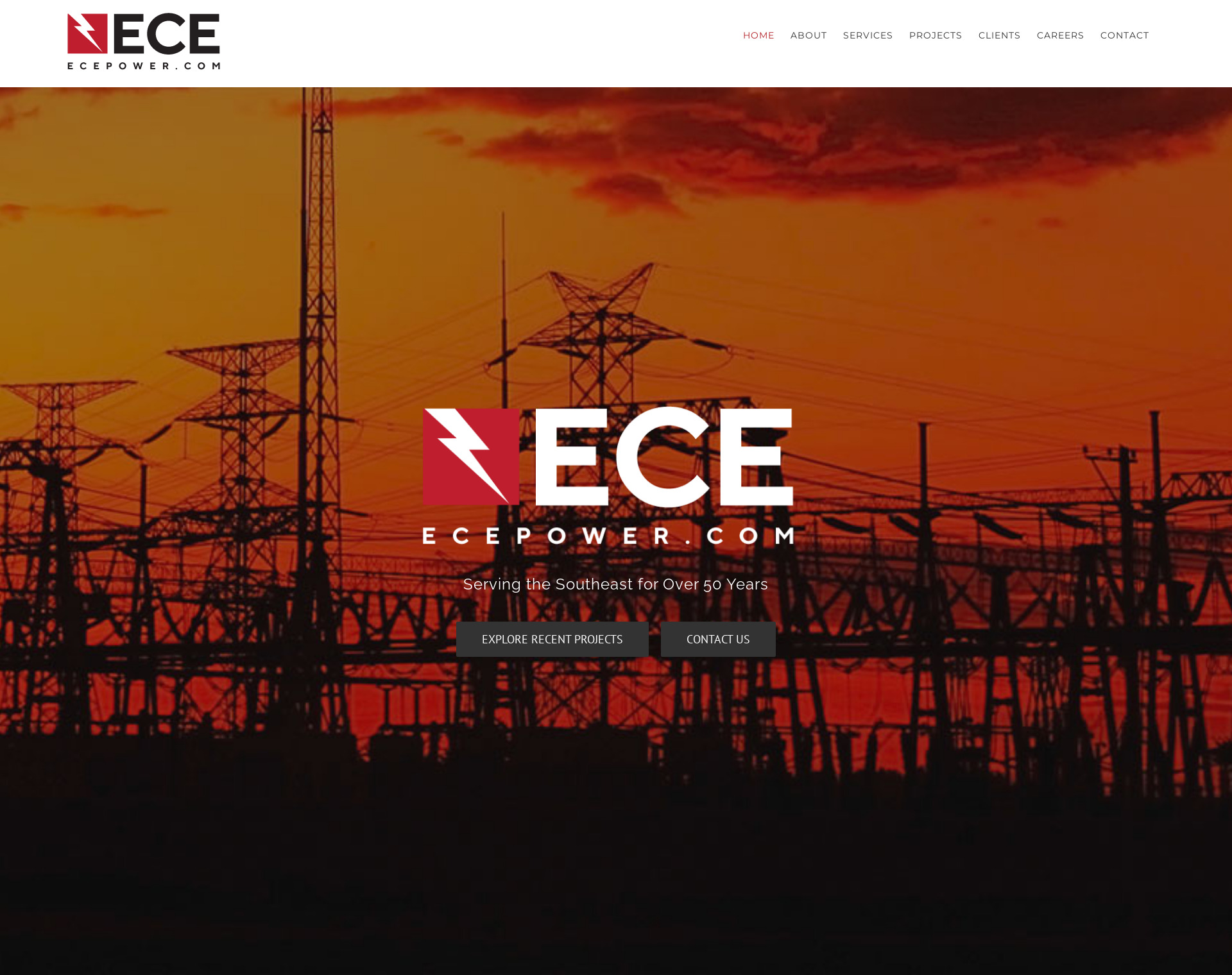 ECE Power Website by CCP Web Design in Charlotte NC