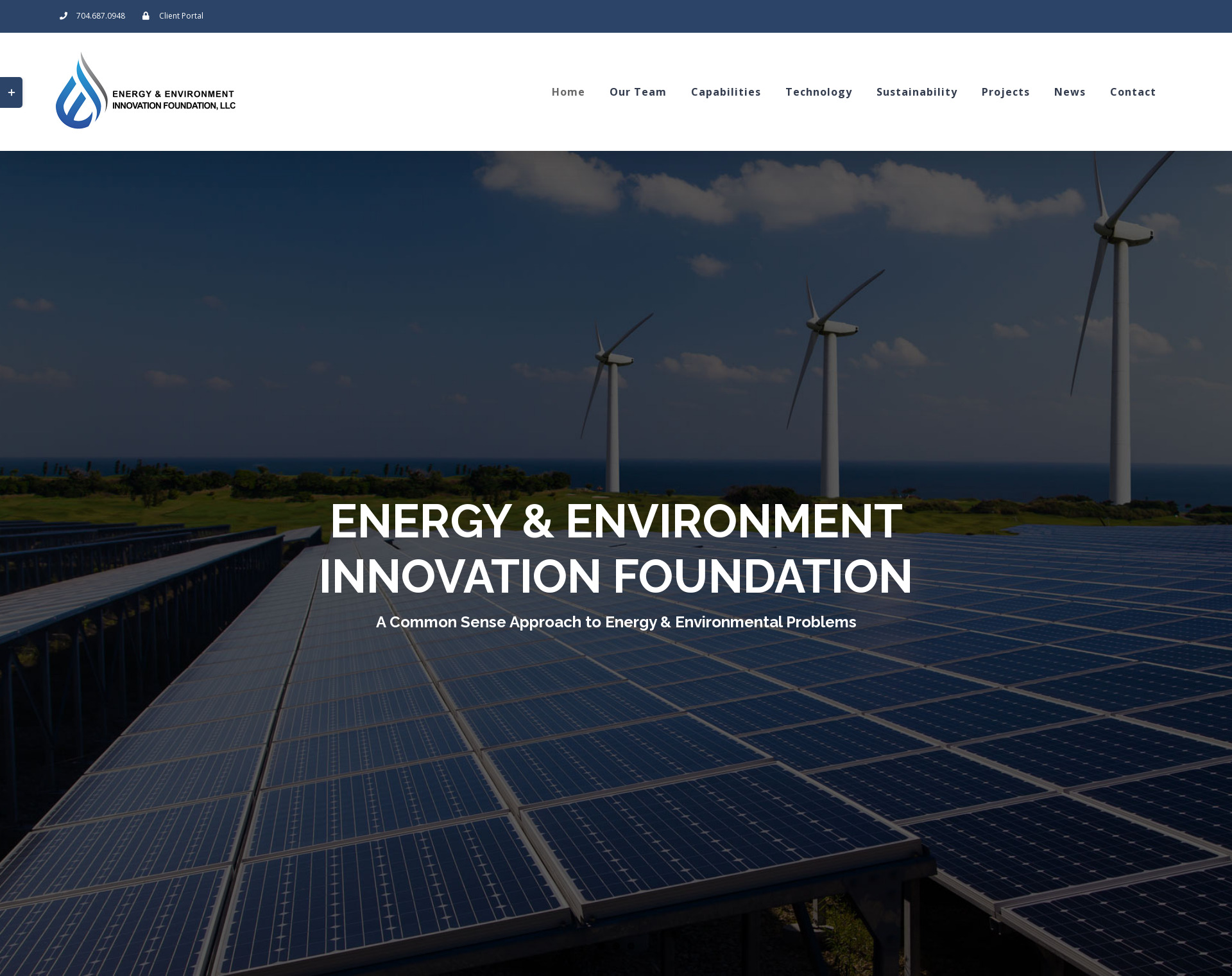 Energy & Environment Website by CCP Web Design in Charlotte NC
