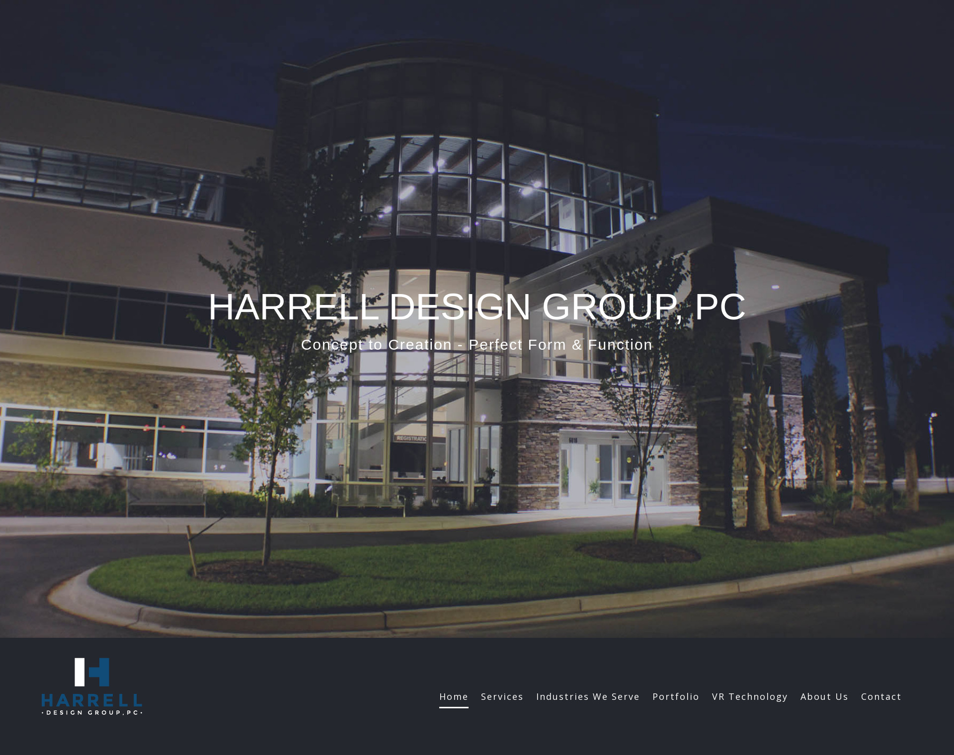Harrell Design Group Website by CCP Web Design in Charlotte NC