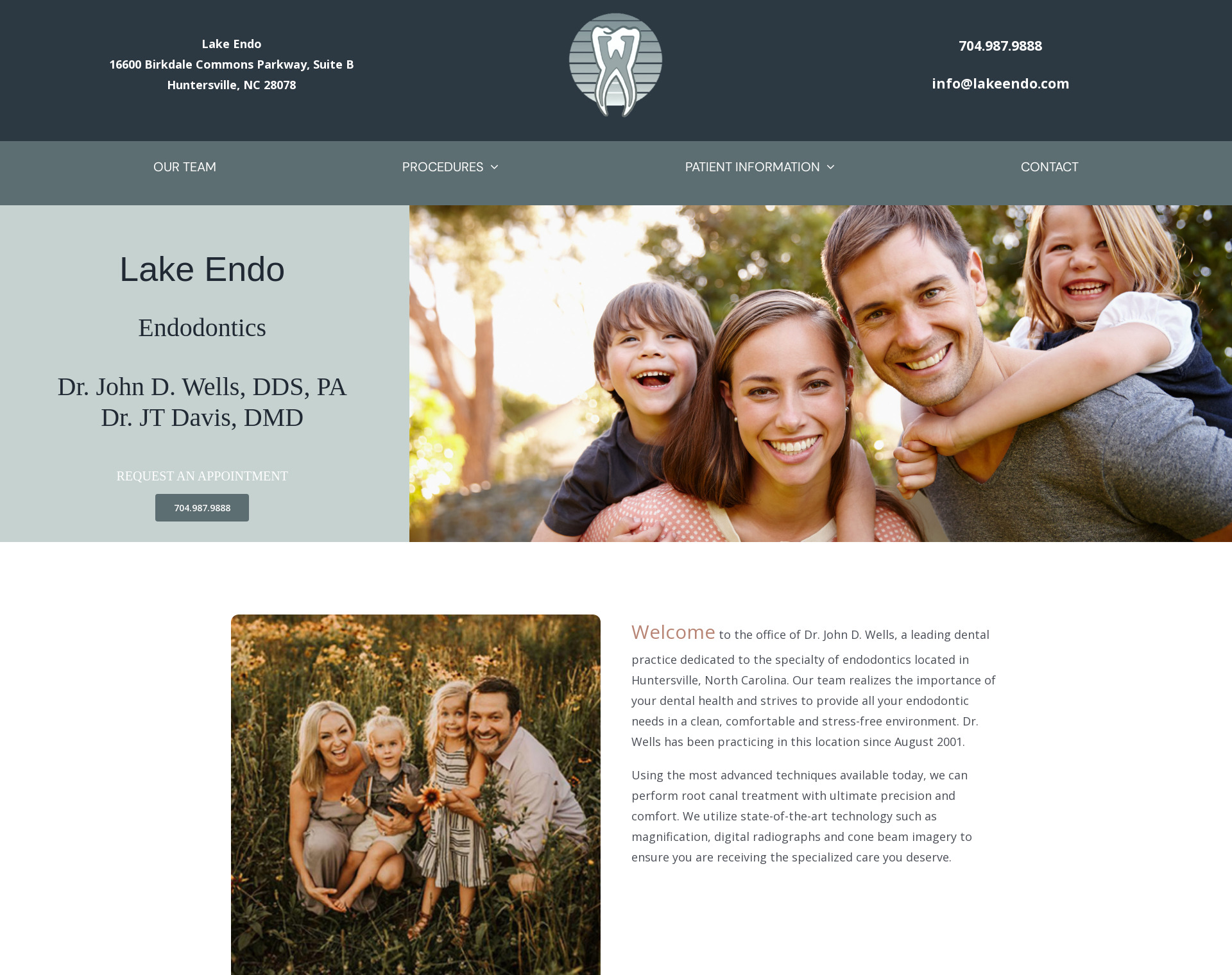 Lake Endo Dentistry Website by CCP Web Design in Charlotte NC