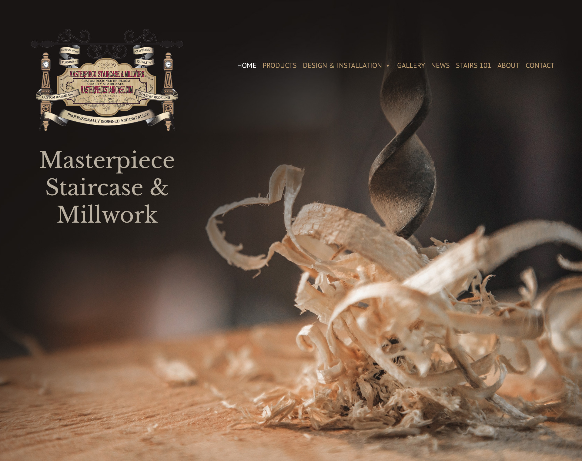 Woodwork Website by CCP Web Design in Charlotte NC