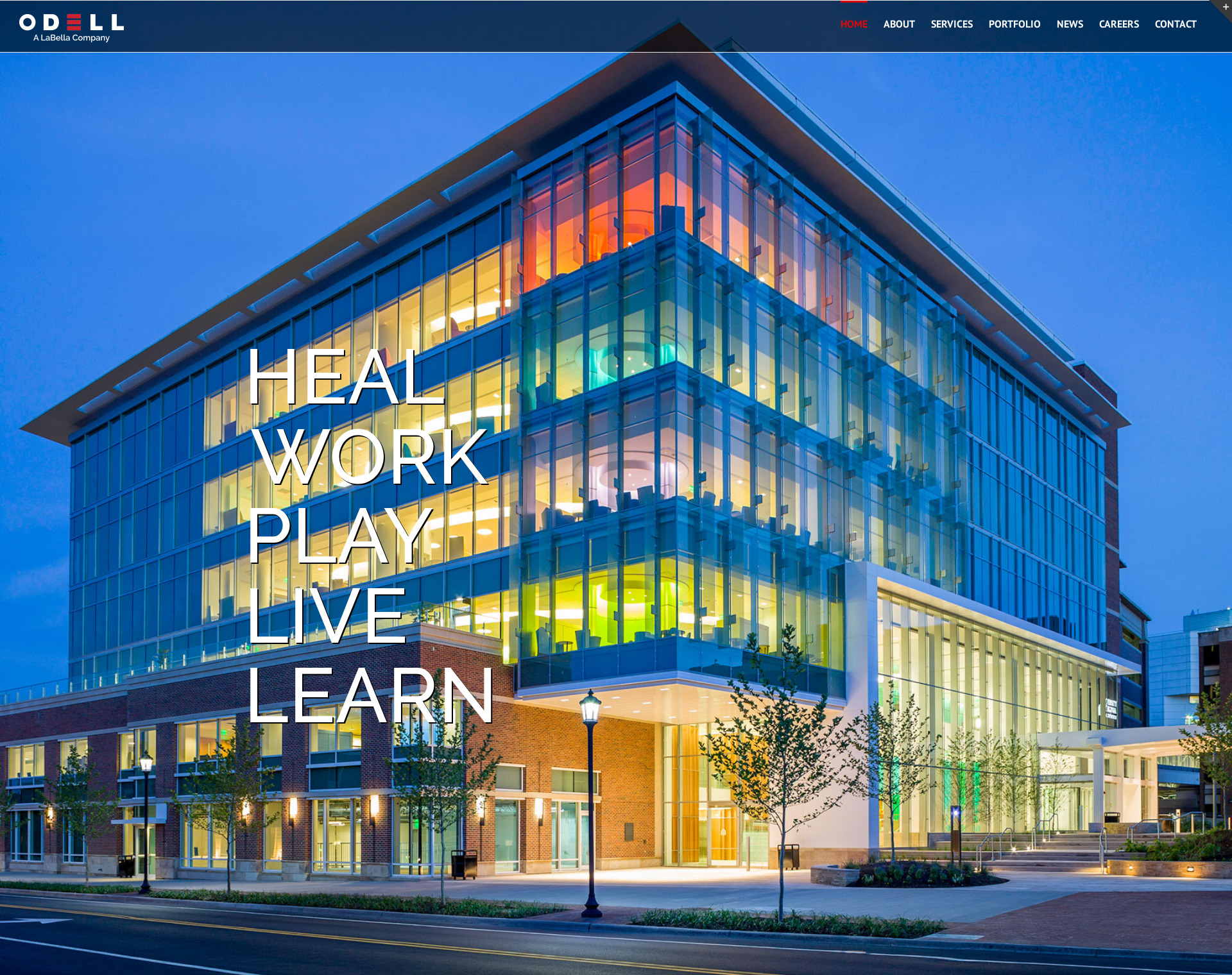 Odell Architects Website by CCP Web Design in Charlotte NC