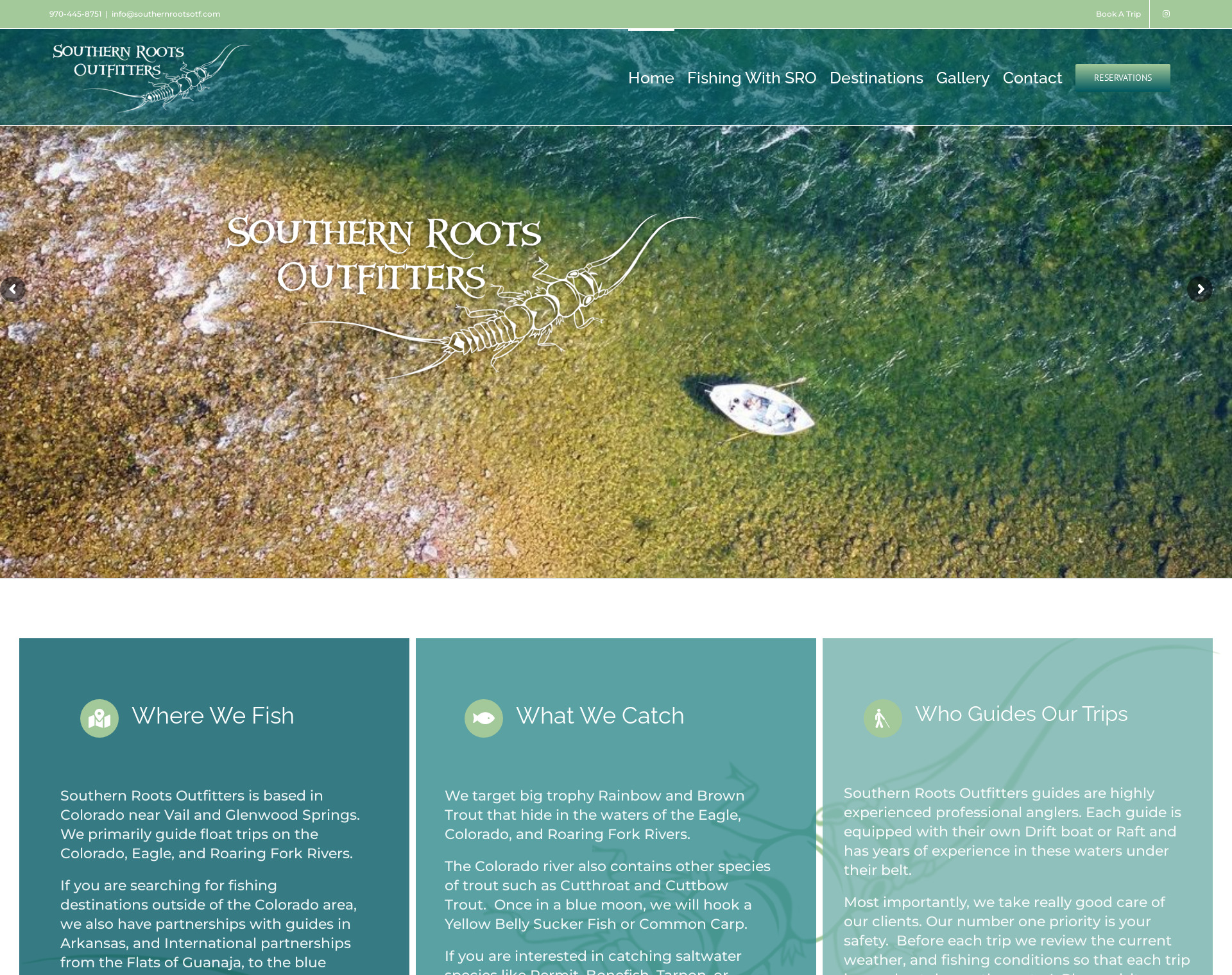 Southern Roots Outfitters Website by CCP Web Design in Charlotte NC